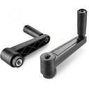 [B04-108-347] E518080.TM1201 indexed crank handle with threaded insert and revolving handle R080 M12 black Boteco [E518080.TM1201]