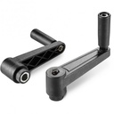 [B04-108-365] E520065.TP0501 indexed crank handle with smooth bore insert and revolving handle R65 d5 H10 black Boteco [E520065.TP0501]