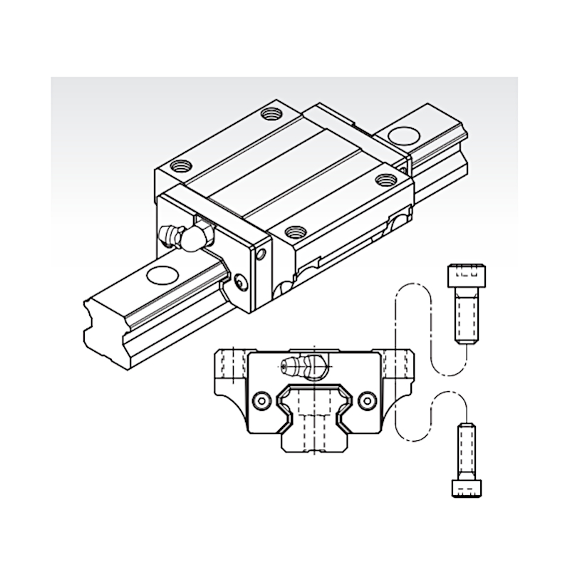 MSA 15 E SSF0H flange trolley medium preload PMI