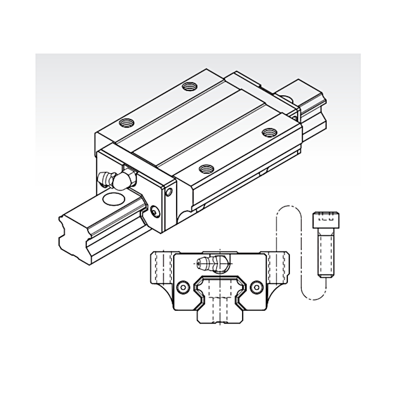 MSA 20 LA SSFCN long flange trolley light preload PMI