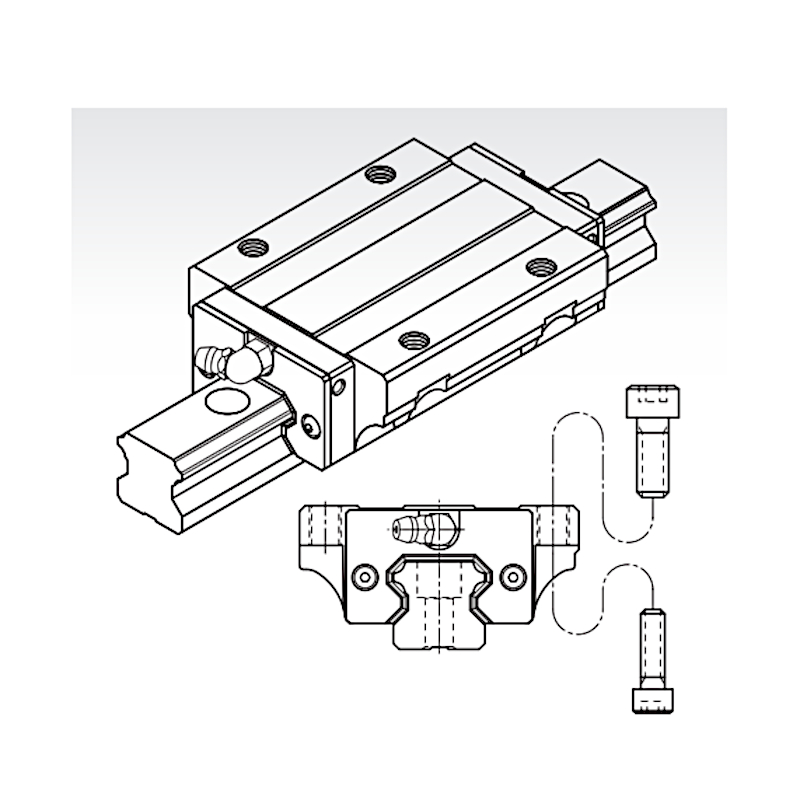 MSA 20 LE SSF0H long flange trolley medium preload PMI