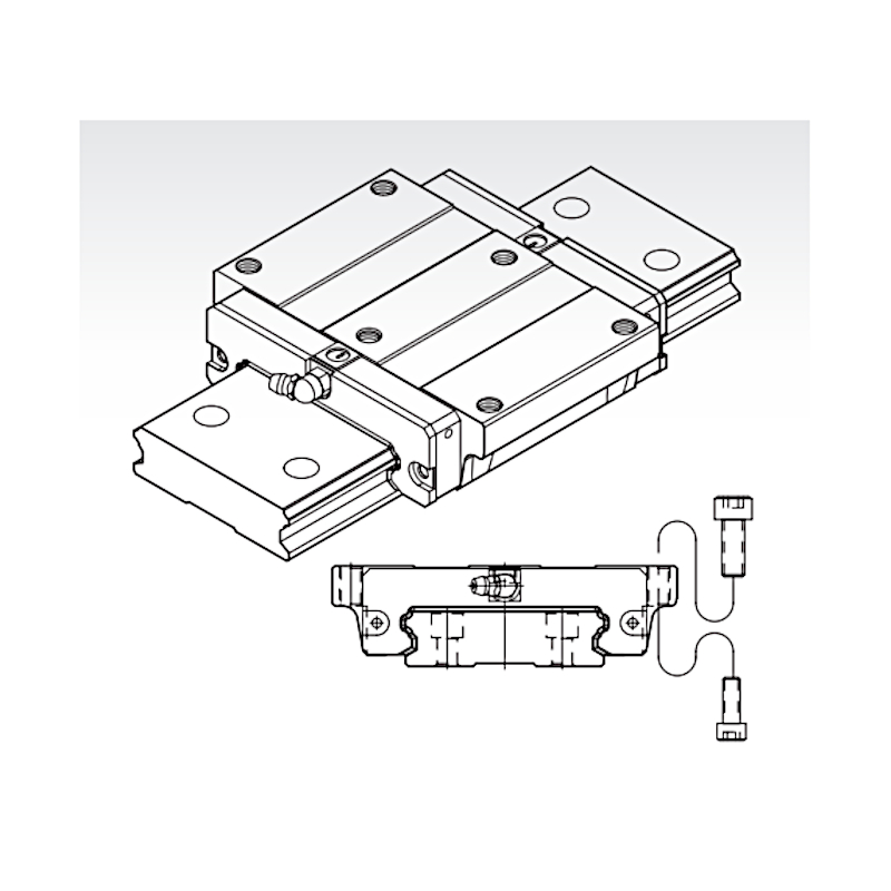 MSG 21 E SSF0N flange trolley medium preload PMI