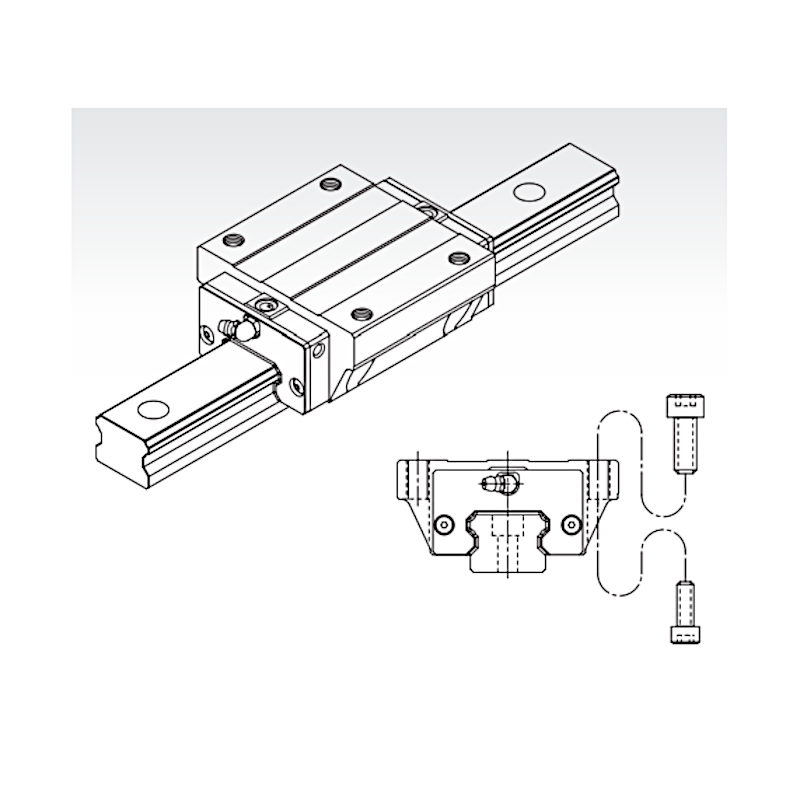 SME 15 EA SSFCN short flange trolley light preload PMI