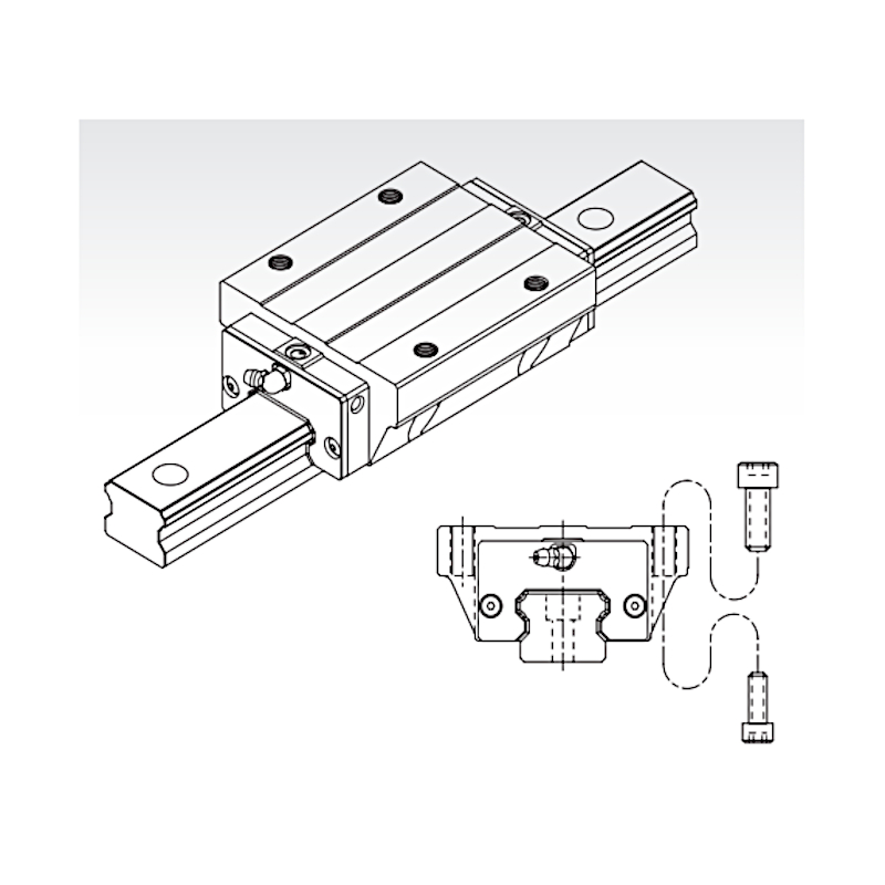 SME 15 LEA SSFCN long flange trolley light preload PMI