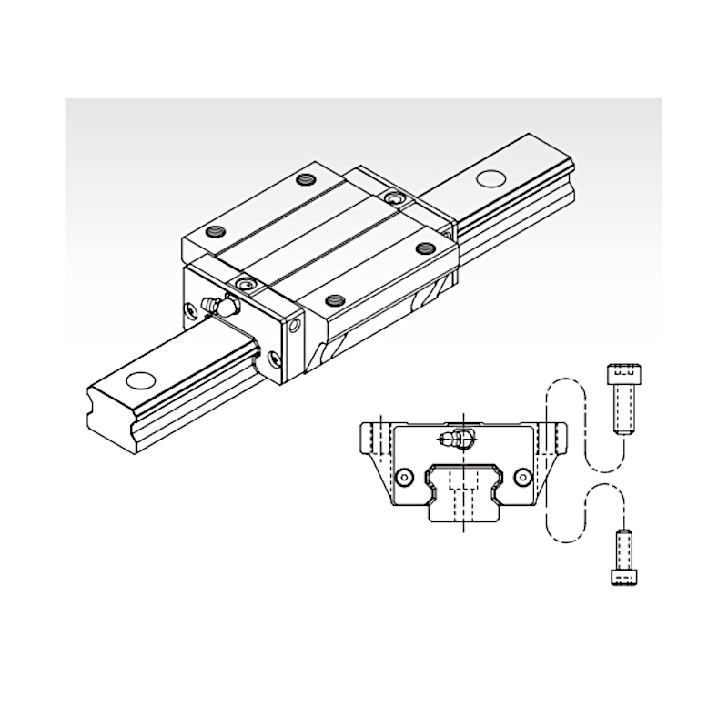 SME 25 EB SSFCN short flange trolley light preload PMI