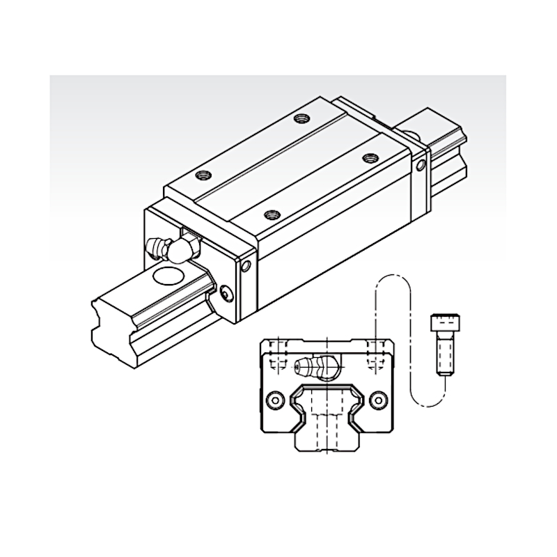 MSA 20 LS SSF0H long square trolley medium preload PMI