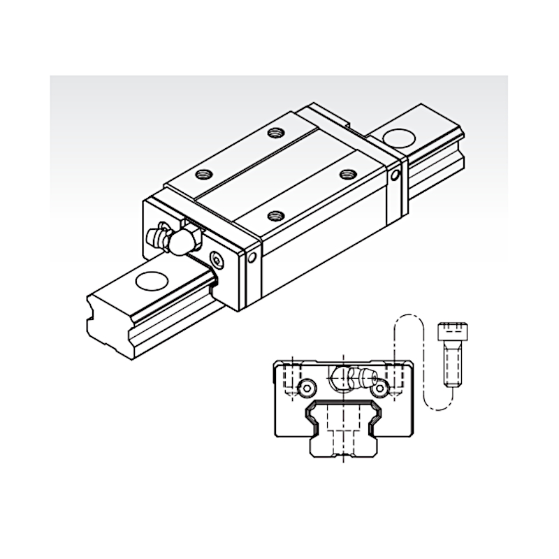 MSB 15 S SSF0N long square trolley medium preload PMI