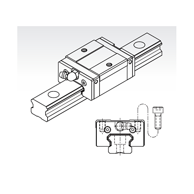 MSB 15 TS SSF0H short square trolley medium preload PMI