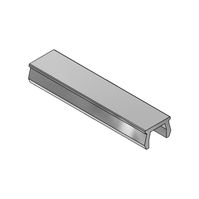 MK 3013 closure strip gray, hard PVC-U, L=2m MK Technology