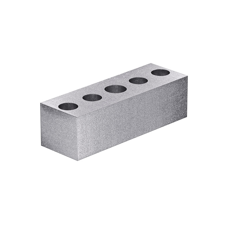 50.09.0040 plate 40x120 with thread M20, zinc plated steel, series 40/50 MK Technology
