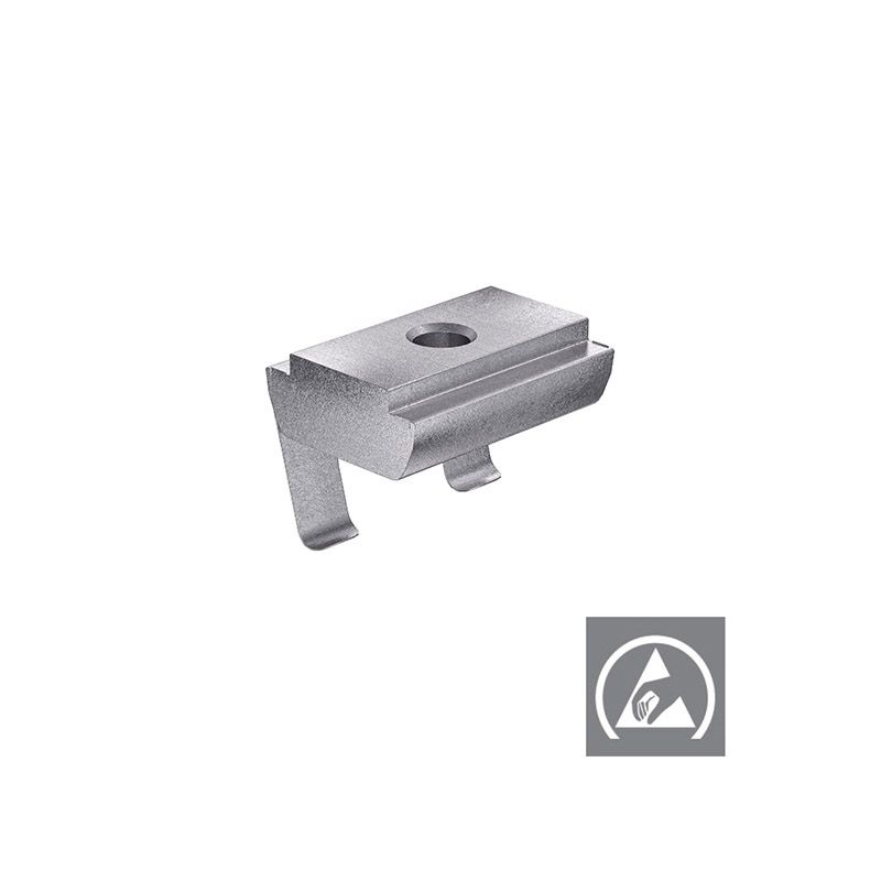 34.16.0531 drop-in nut M5 series 40/50 galvanized steel ESD