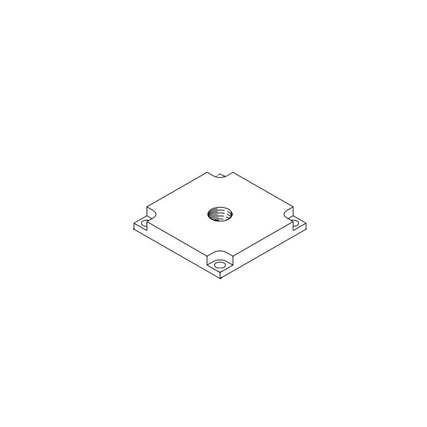 50.02.0001 baza 100x100 do stopy M16 MK Technology