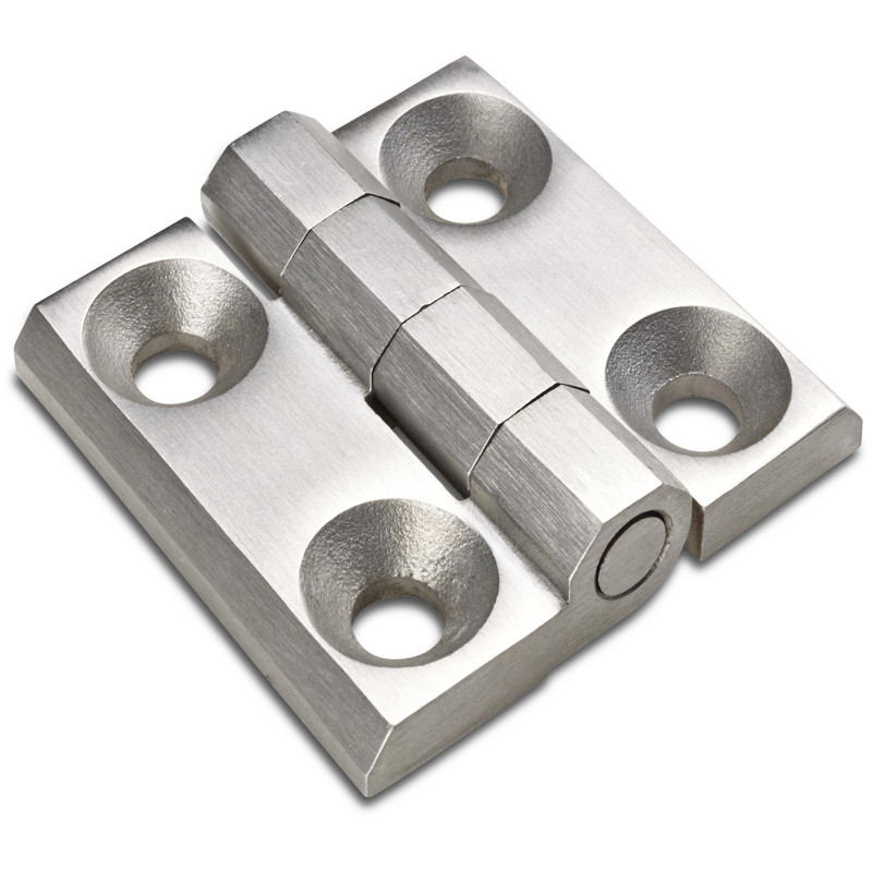 O30025.HG5.5CIN stainless steel hinge with through holes 40X40 Boteco