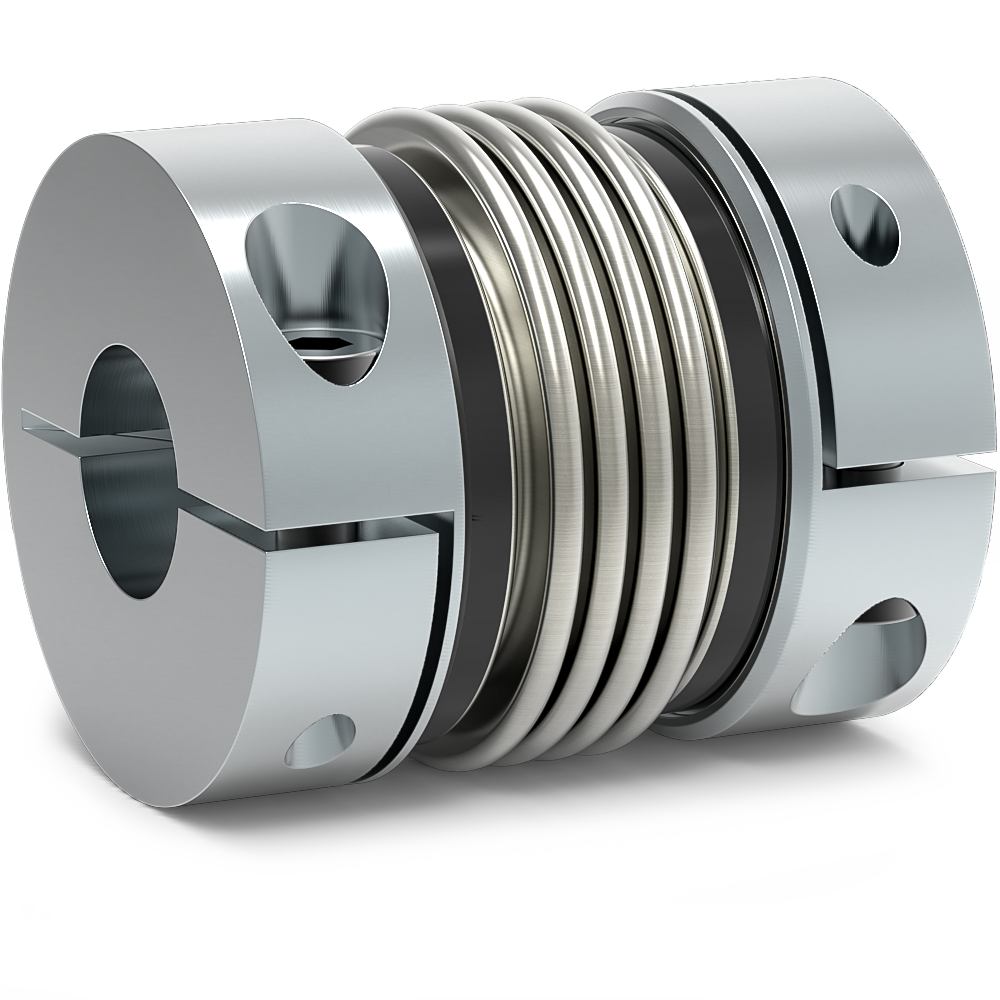 BKL/2/4/4 backlash free bellows coupling R+W