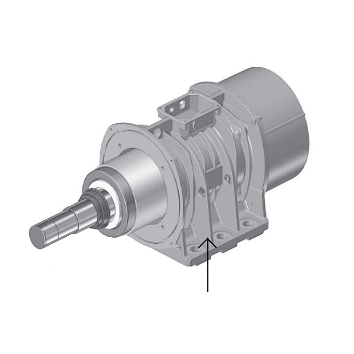 MVSI 10/6500-S02 motor casing (nr 1) Italvibras