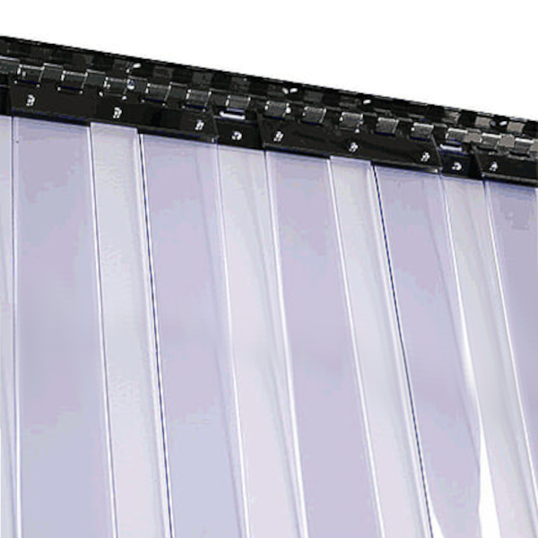 Standard curtain 200/2 L3100 W2620 with hanging plates and rail