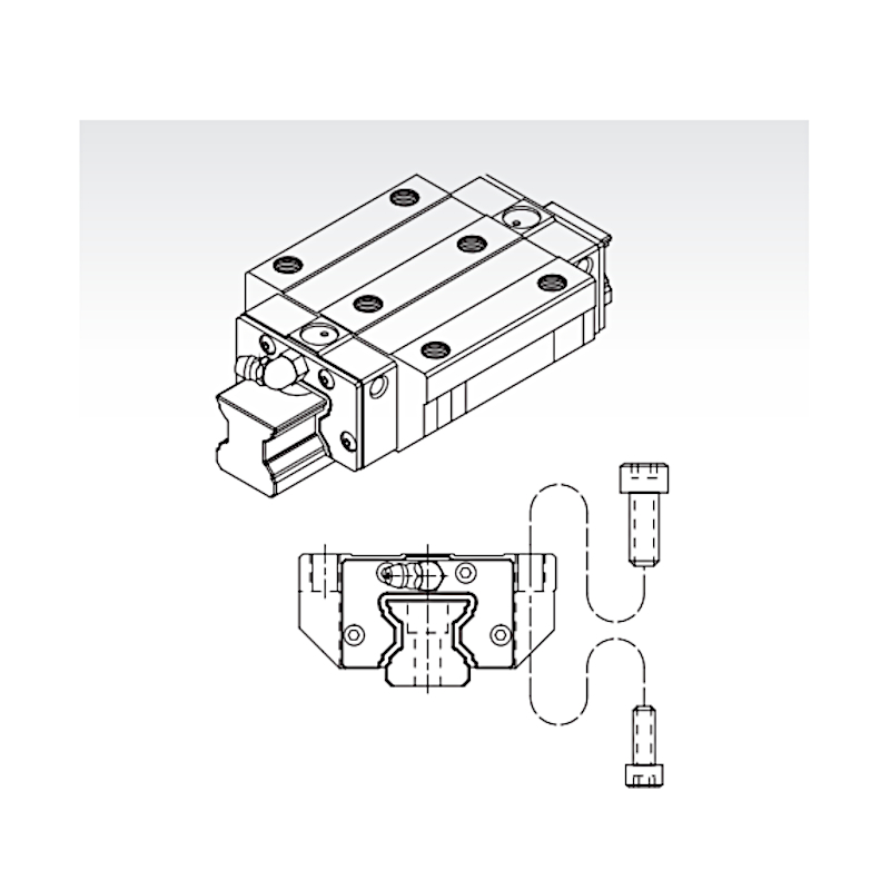 MSR45SSSF1H short square trolley heavy preload PMI