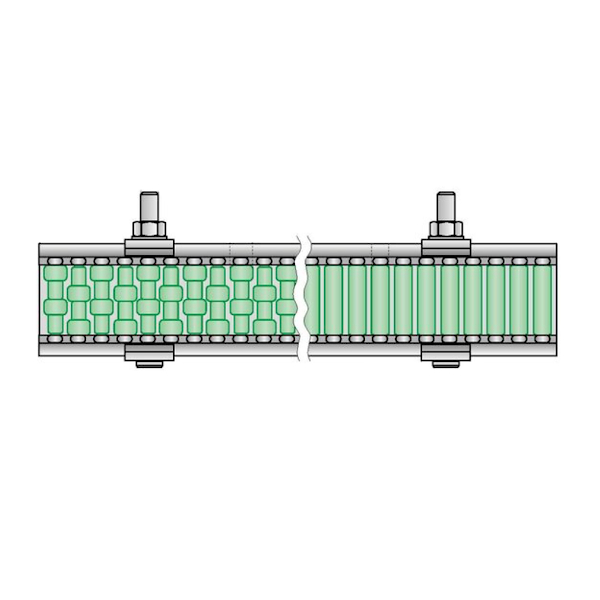 16921K rolkowa banda boczna RG-105-H52-5210M-W3000S System Plast