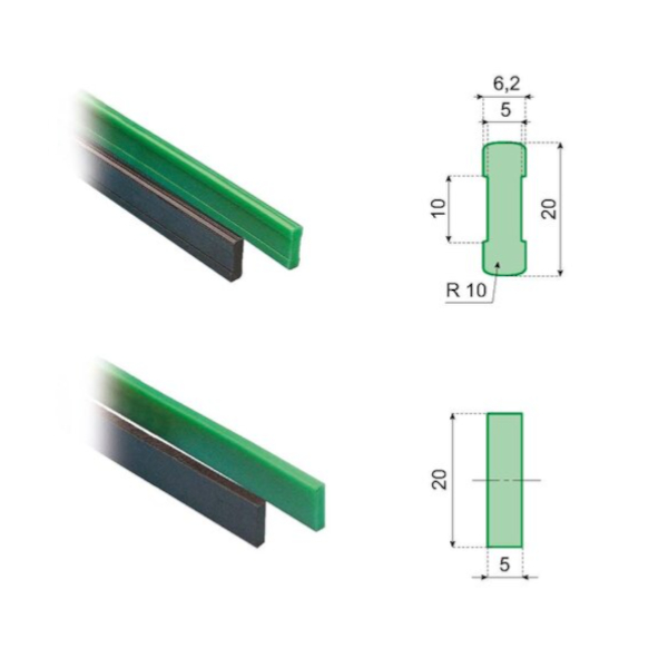 19067V wear strip VG-F206M-G-200 System Plast