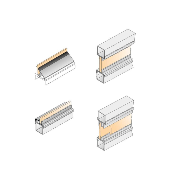 40064 uchwyt szyby GP-L25S-PVCB-2500 System Plast