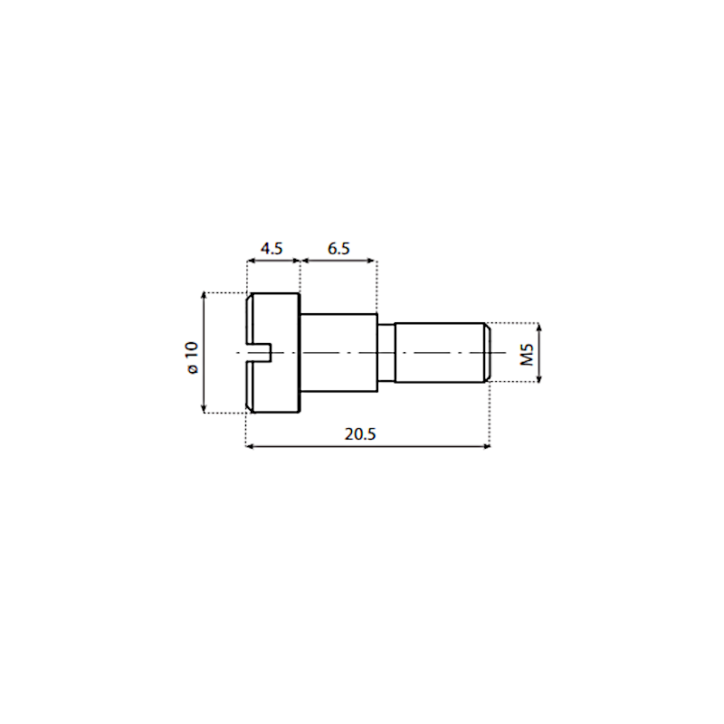 831915 shoulder screw SCREW21M5-SS System Plast