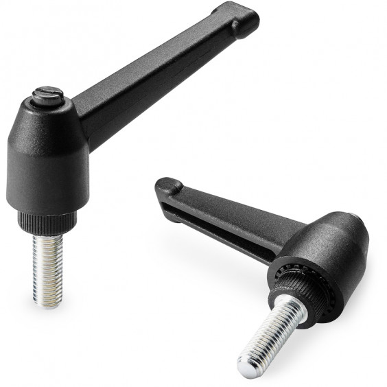 A523043.TM05X4001 clamping lever R43 M5x40 FeZn-black Boteco