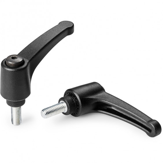 A581043.TM04X1601 clamping lever R43 M4x16 FeZn-black Boteco