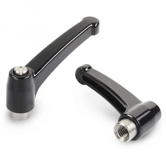 A592043.ZM0501CIN clamping lever R43 M5 INOX-black Boteco