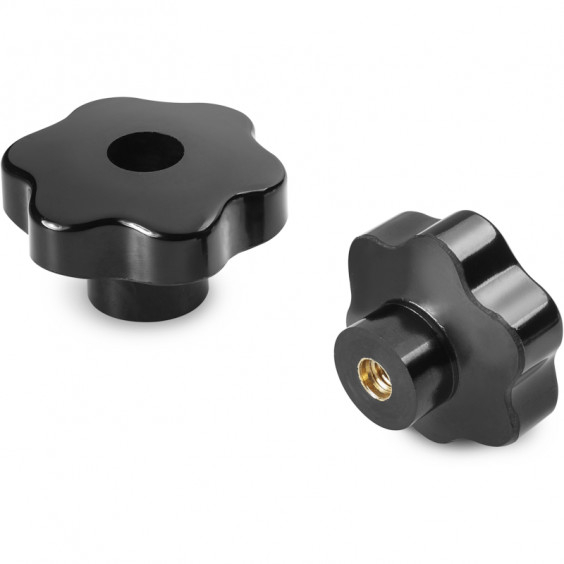 F20440.BM0601 knob with insert 6L D40 M6-black Boteco