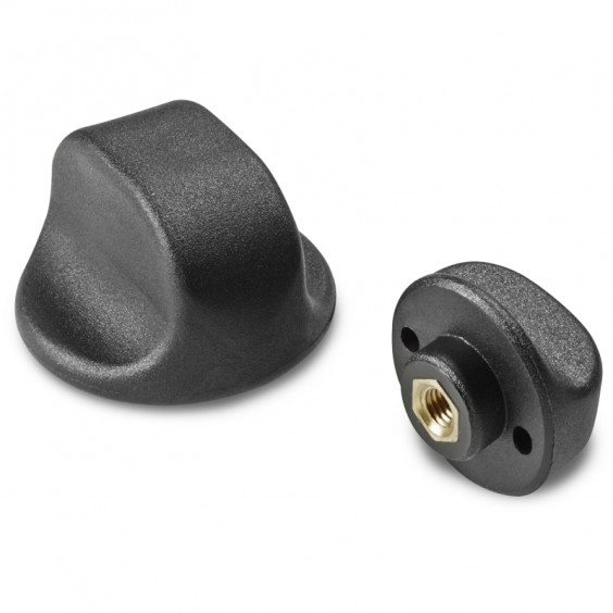 G79425.TM0501 knob with threaded insert D25 M5 black Boteco