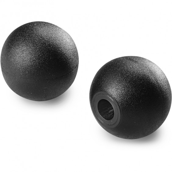 I10420.TG0501 Black ball knob D20 push fit hole D5 Boteco