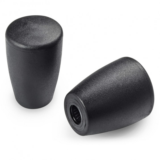 I10921.TG0501 Black conic knob D21 push fit hole D5 Boteco