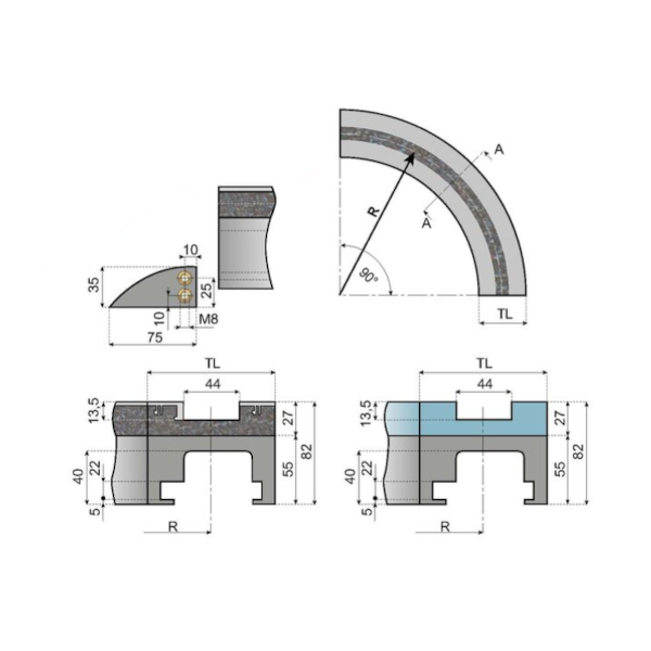 KMD683001A magnetic curve KMD68-30-01A System Plast