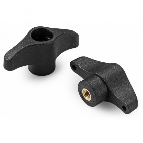 L80644.TM0501 Black Euro wingnut L44 M5 without cap Boteco