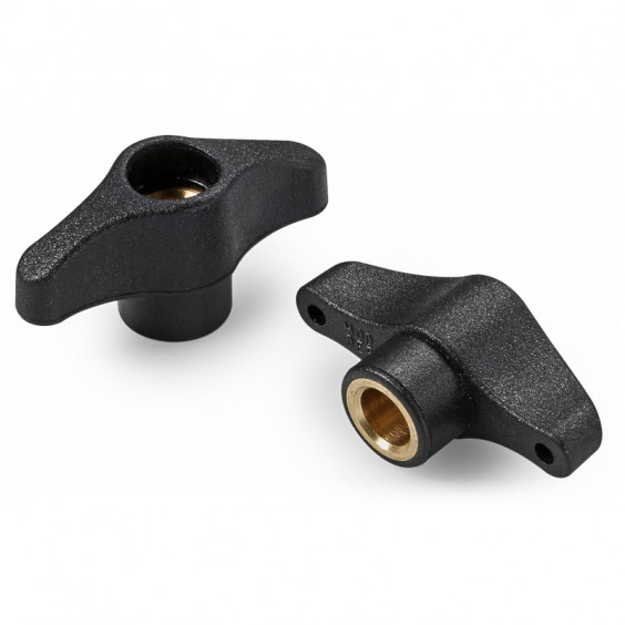 L80844.TD0501 Black Euro wingnut L44 d05 without cap Boteco