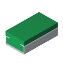 [E59-089-608] PC 01 PE UHMW L2000 10x20 slide for flat belt Chiaravalli [GC260012]