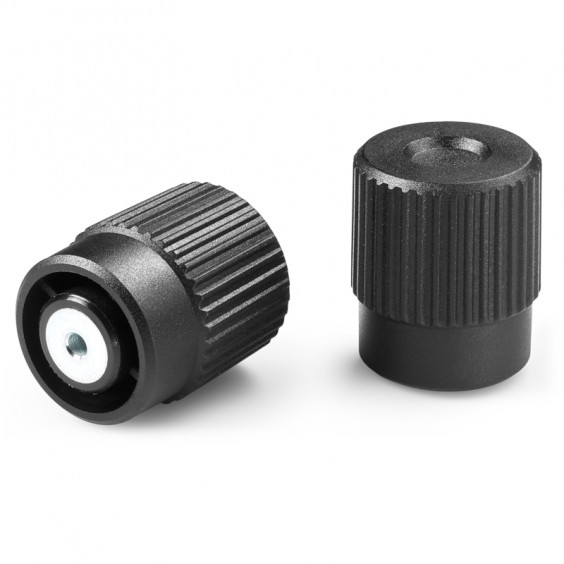 N74240.TD1001 Black Knurled control knob D41 female d10H10 Boteco