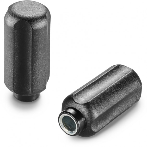 N77738.TD0801 Black 4 lobe control knob D37 female d8H10 Boteco