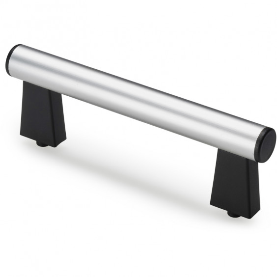 B350250.TG300199 handle with tube and vertical ends I250 D30 M8 anodised aluminium Boteco