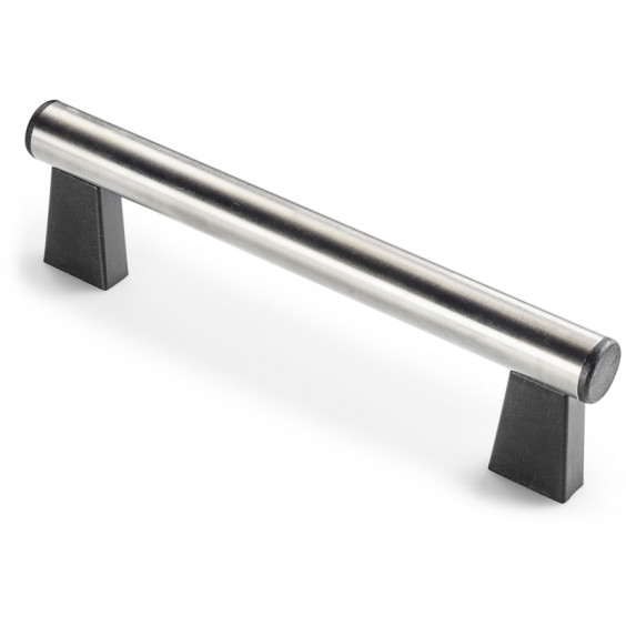 B350700.TG3001CIN handle with tube and vertical ends I700 D30 M8 INOX Boteco
