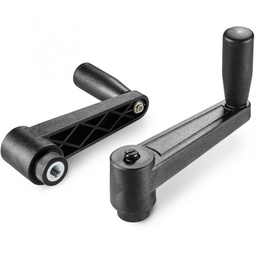 [B04-108-341] E517065.TM0801 indexed crank handle with threaded insert and revolving handle R065 M08 black Boteco [E517065.TM0801]