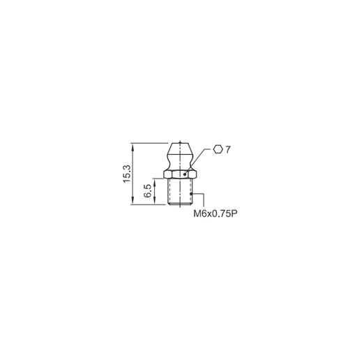 [L14-134-665] GS-M6 grease nipple PMI (GS-M6)