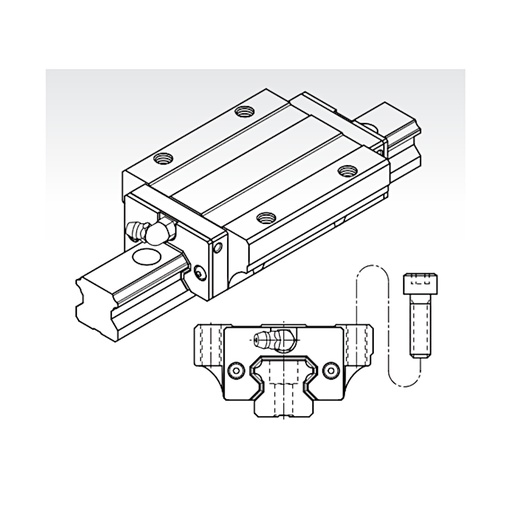 [L02-134-806] MSA 20 LA SSFCN long flange trolley light preload PMI (MSA20LASSFCN)