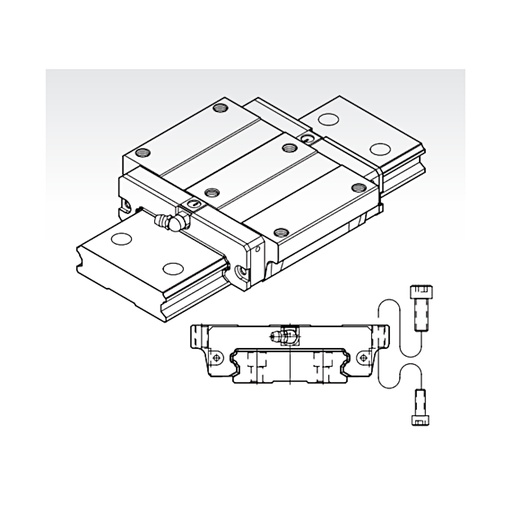 [L02-134-881] MSG 21 E SSF0N flange trolley medium preload PMI (MSG21ESSF0N)