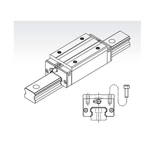 [L02-135-029] SME 15 LSA SSFCN long square trolley light preload PMI (SME15LSASSFCN)