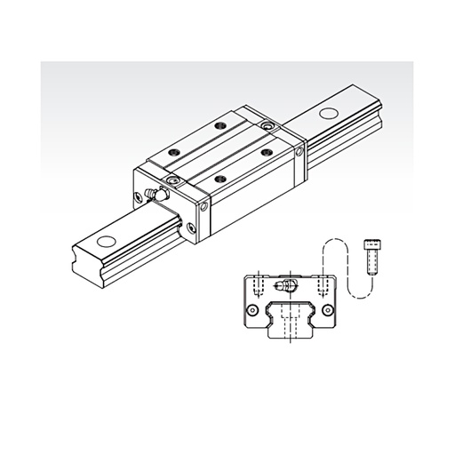 [L02-135-036] SME 20 SB SSFCN short square trolley light preload PMI (SME20SBSSFCN)