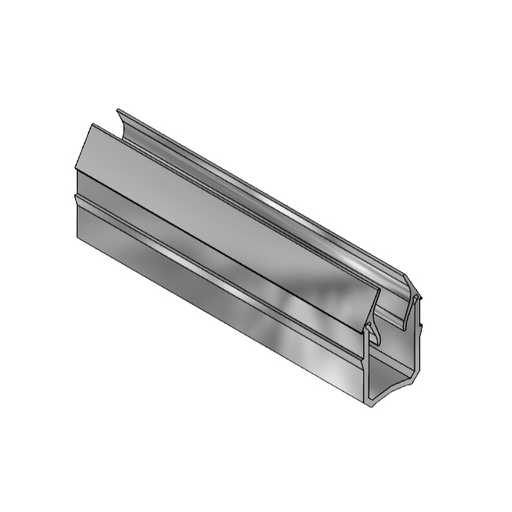 [M05-160-489] MK 3008SI profil osadczy paneli 4-6mm szary PP, L=2m MK Technology (MK 3008SI)