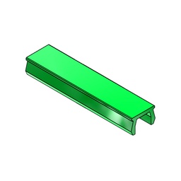 [M05-160-494] MK 3016 zaślepka rowka profili twarda, zielona,  PVC-U, L=2m MK Technology [MK 3016]