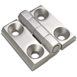 [B20-228-772] O30025.HG5.5CIN stainless steel hinge with through holes 40X40 Boteco [O30025.HG5.5CIN]
