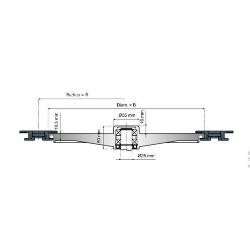 [P13-063-831] 12778 turning disk 878-400R25-RB System Plast (12778)